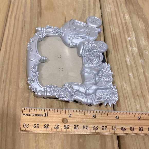 Fashion Craft Silver Frame Table Shelf Card Photo Horses Pumpkin Carriage Holder - Picture 8 of 8